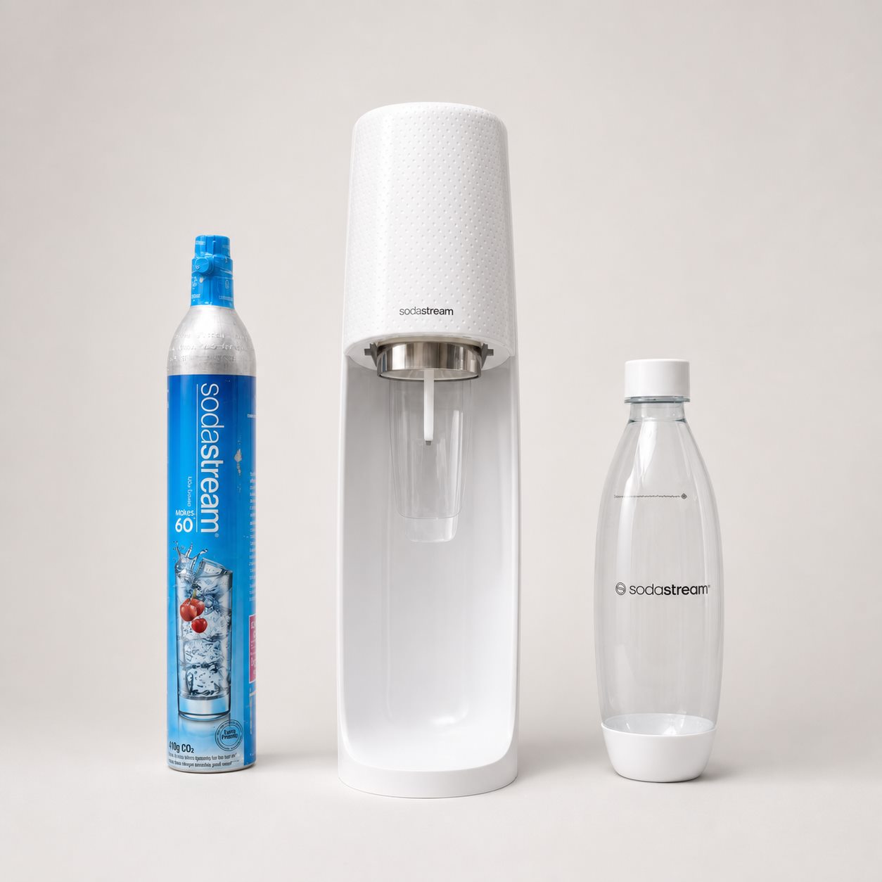 White SodaStream classic starter kit